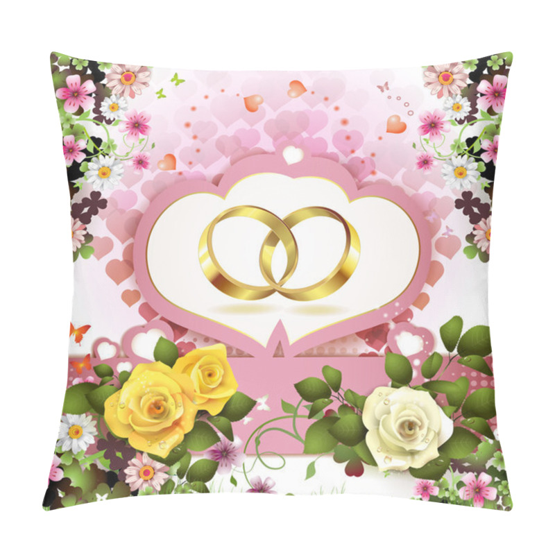 Personality  Two Wedding Rings Pillow Covers