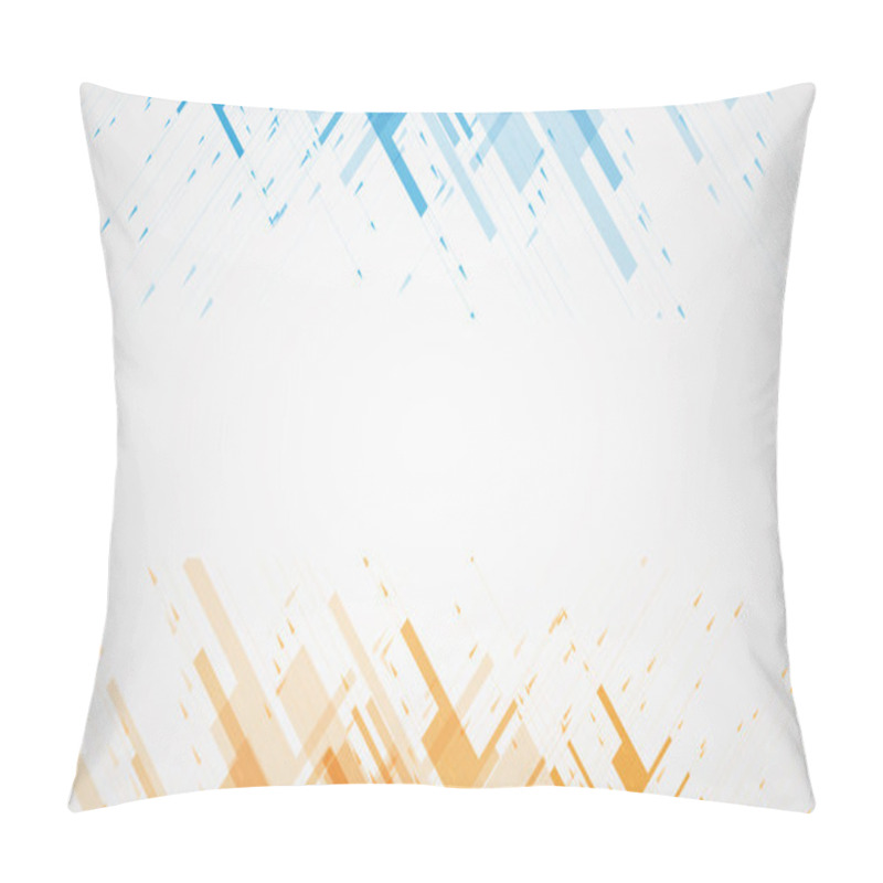 Personality  Abstract Tech Background. Futuristic Technology Interface. Vecto Pillow Covers