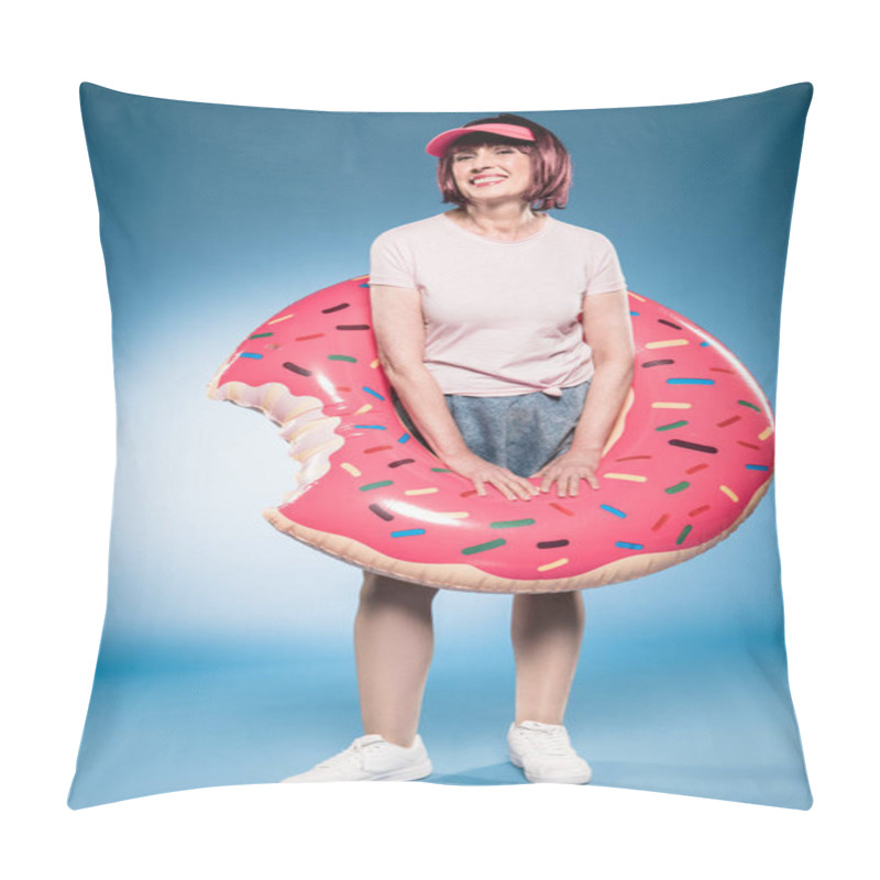 Personality  Woman With Inflatable Mattress Pillow Covers