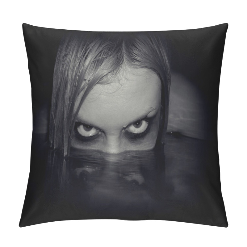 Personality  Evil Mermaid, Close Up Pillow Covers