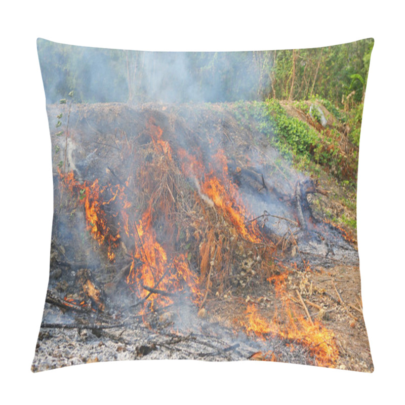 Personality  Fire Forest In Summer Pillow Covers