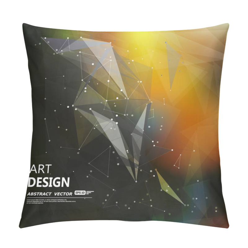 Personality  Abstract Composition, Font Texture, White Cybernetic Dots, Title Sequence, Wallpaper, Creative Figure, Intro Banner Form, Star, Points Surface, Outer Space Flyer Fiber, Neon Matrix, EPS10 Backdrop Pillow Covers