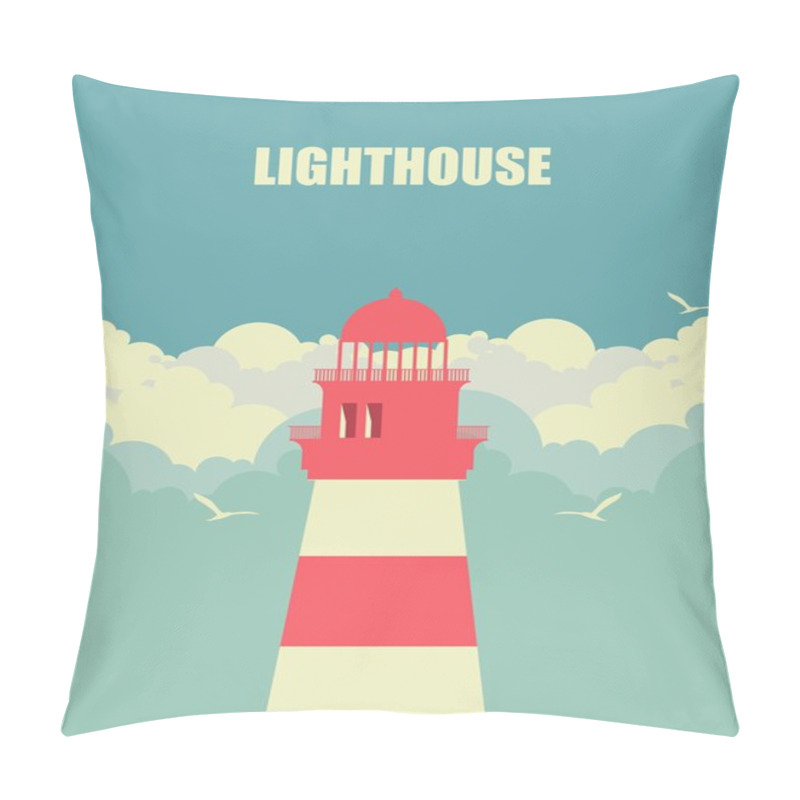 Personality  Lighthouse Against The Sky Pillow Covers