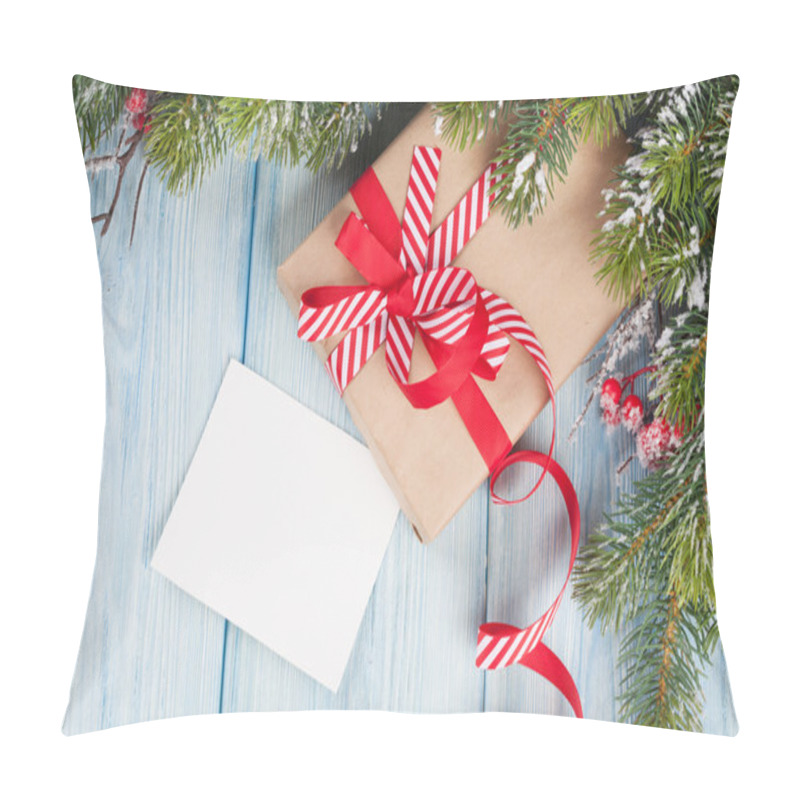 Personality  Christmas Tree  With Gift And Greeting Card Pillow Covers