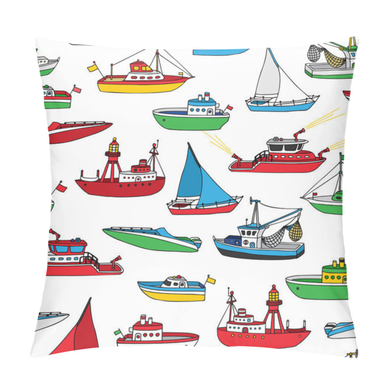 Personality  Colourful Seamless Nautical Pattern.  Pillow Covers