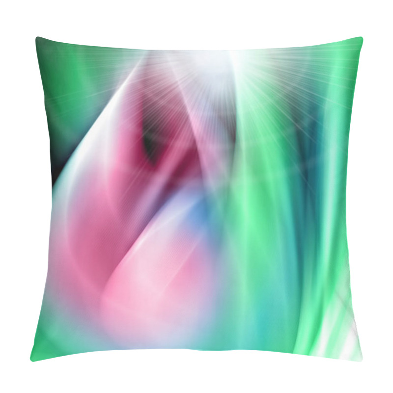 Personality  Abstract Floral Background. Blurred Tulips. A Gentle Spring Background. Pillow Covers