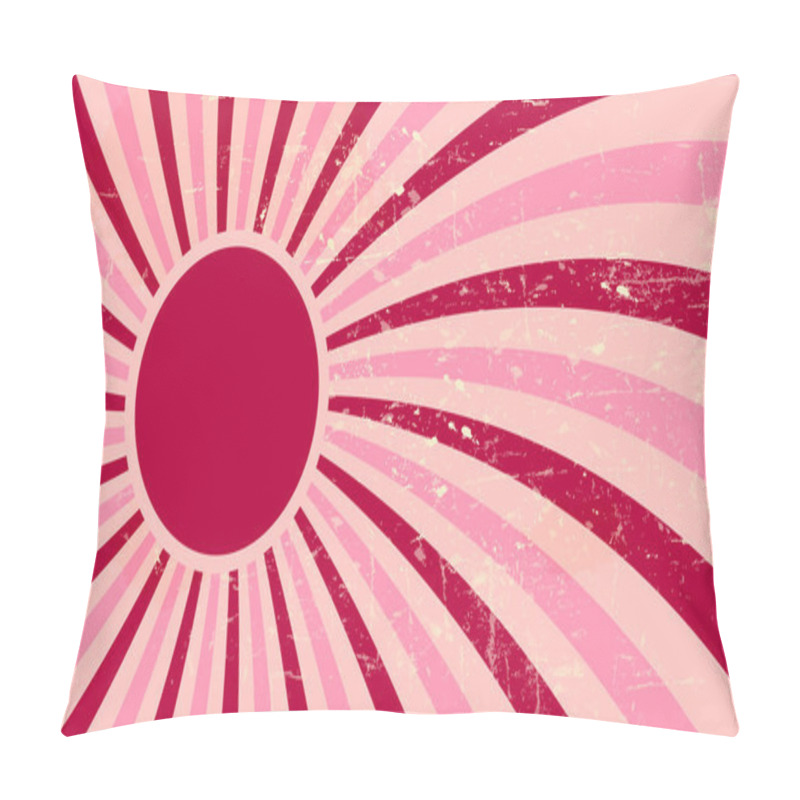 Personality  Strawberry, Cream Abstract Hypnotic Background. Vector Illustrat Pillow Covers