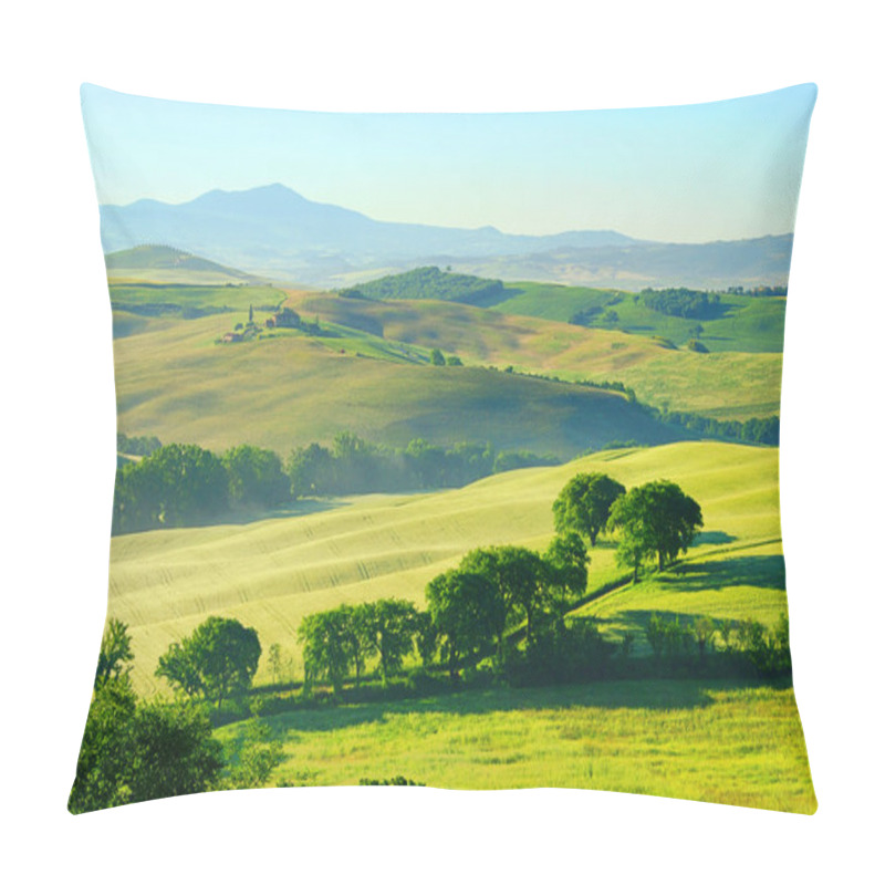 Personality  Tuscany Green Hills In Italy Pillow Covers