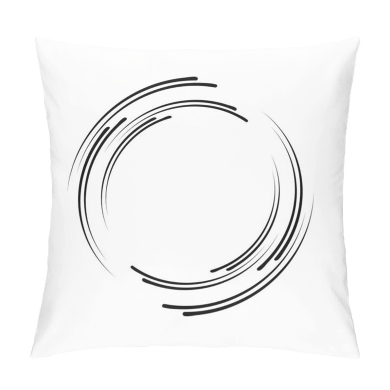 Personality  Vector Speed Lines In Circle Form Pillow Covers