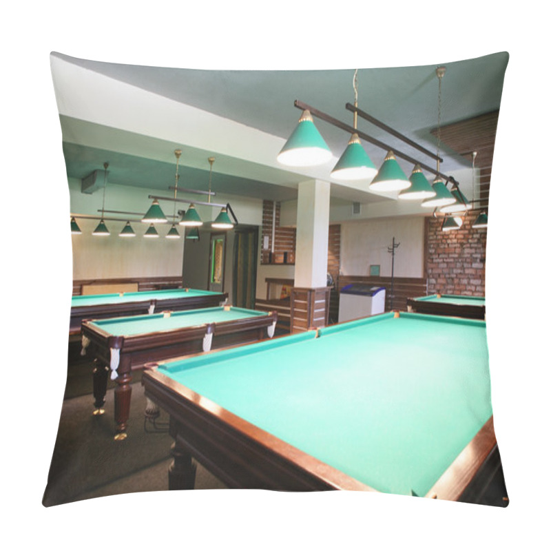 Personality  Interior Of Beautiful And Modern Billiard Pillow Covers