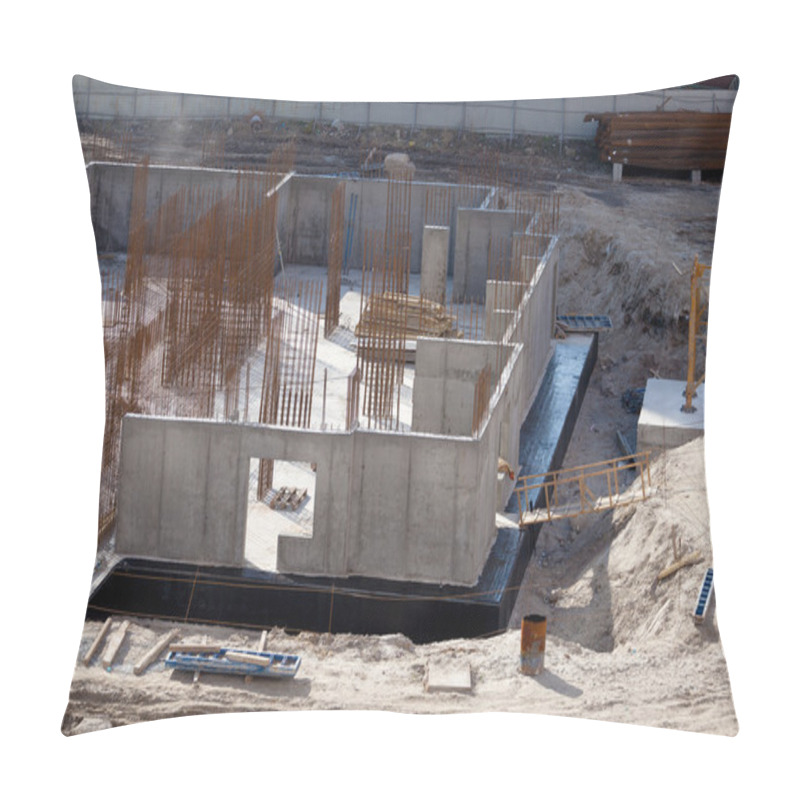 Personality  Construction Of An Apartment House Pillow Covers