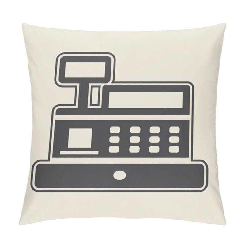 Personality  Cashbox Flat Icon Pillow Covers