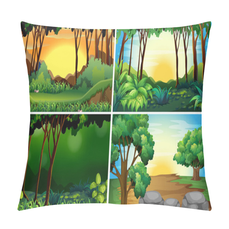 Personality  Forest Scenes Pillow Covers