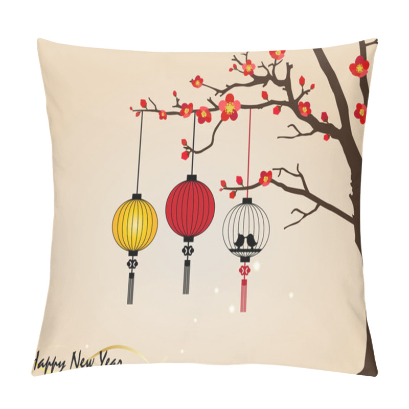 Personality  Big Traditional Chinese Lanterns Will Bring Good Luck And Peace Pillow Covers