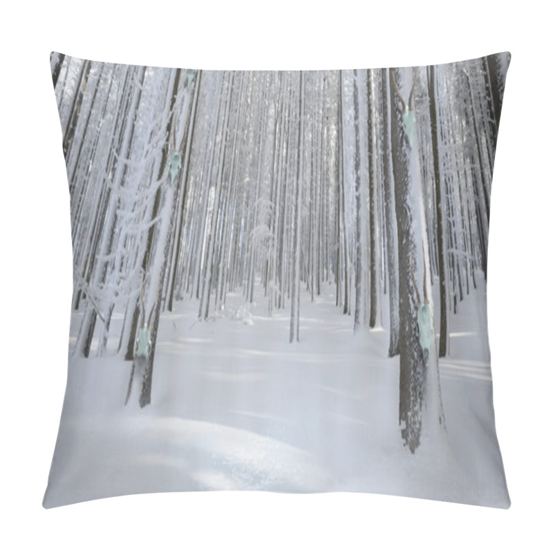 Personality  Winter Animal Skulls In White Forest Pillow Covers