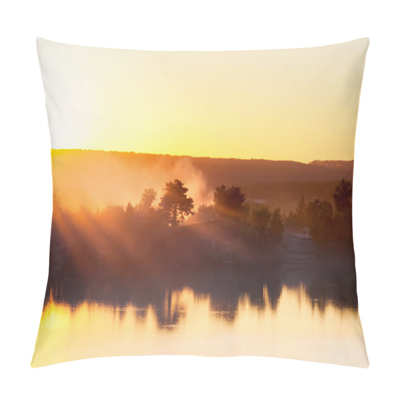 Personality  Sunrise Over The Lake Pillow Covers