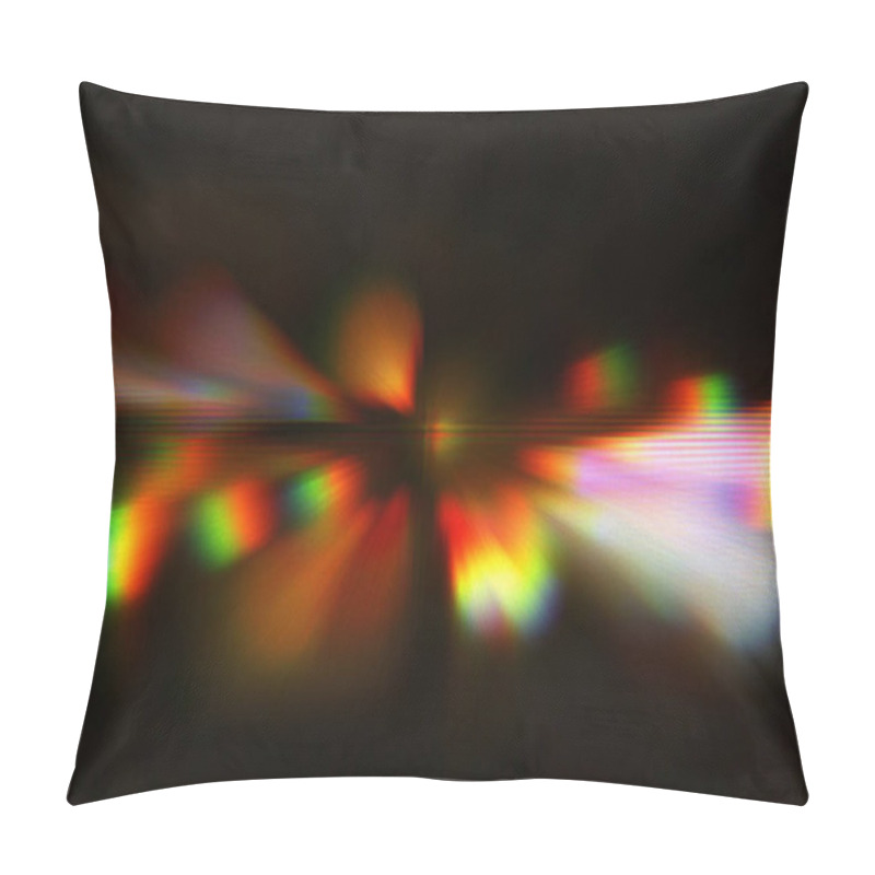 Personality  Holographic Neon Background. Abstract Glitch Design. Style And Trends Of 80s / 90s Pillow Covers