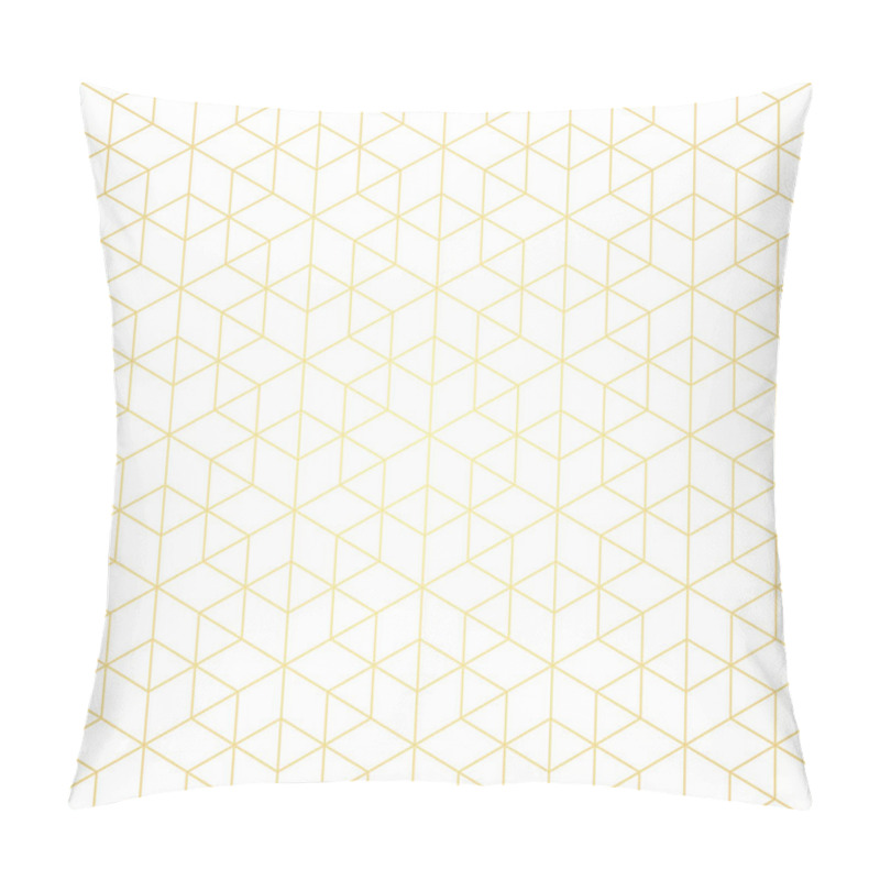 Personality  Geometric Pattern Of Intersecting Lines On A White Background. Golden Gradient. Abstract Background For Your Design. Vector. Pillow Covers