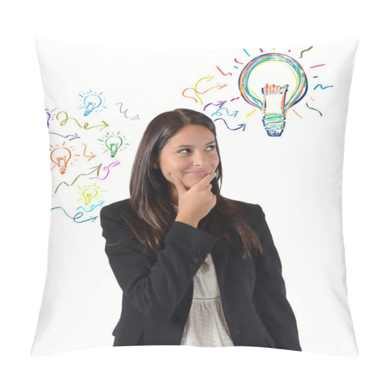 Personality  Businesswoman Has An Idea  Pillow Covers