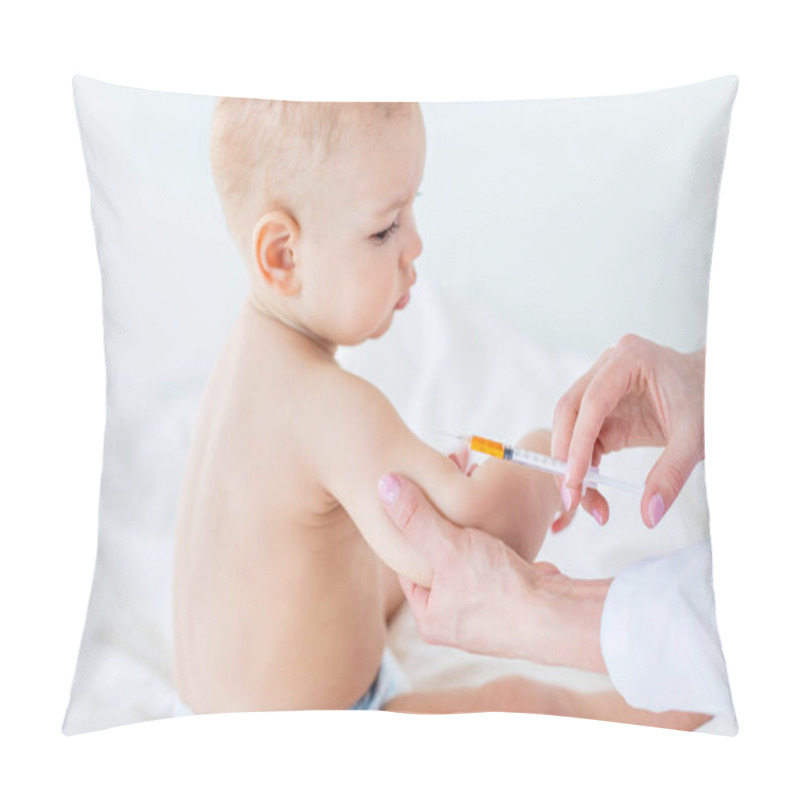 Personality  Baby Boy At Vaccination  Pillow Covers