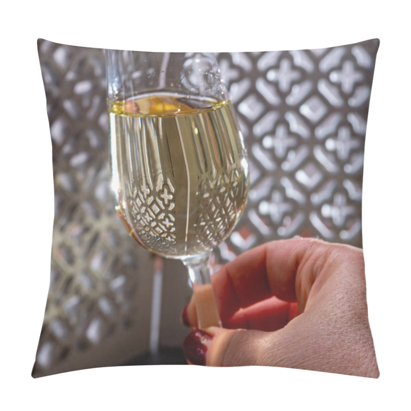 Personality  Tasting Of Fortified Andalusian Fino Sherry Wine Pillow Covers