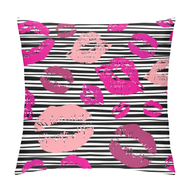 Personality  Print Kisses Lips Pattern Pillow Covers