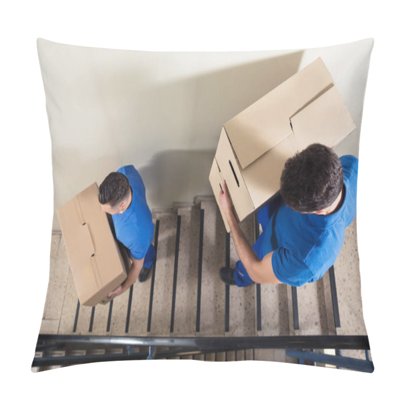 Personality  Movers Carrying Cardboard Boxes  Pillow Covers