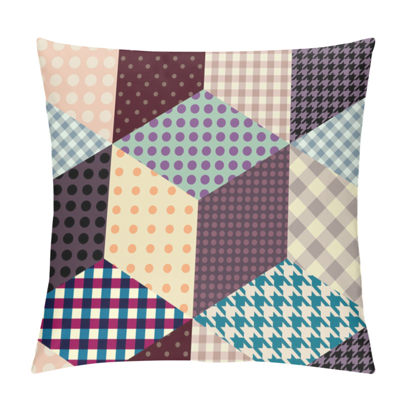 Personality  Abstract Geometric Cubes Pattern Pillow Covers