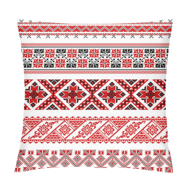 Personality  Ukrainian Embroidery Ornament Pillow Covers