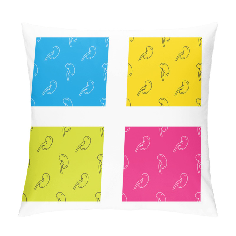 Personality  Kidney Icon. Transplantation Organ Sign. Pillow Covers