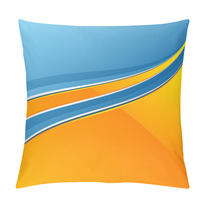 Personality  Luxury Blue And Yellow Design Pillow Covers