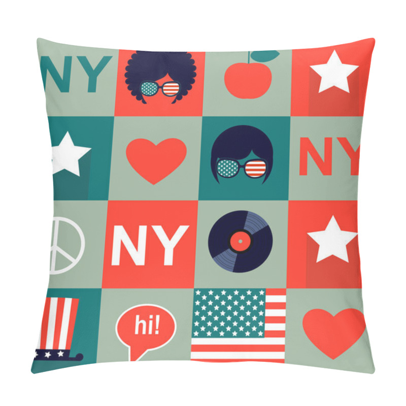 Personality  Grey  New York Pattern Pillow Covers