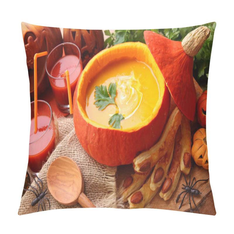 Personality  Pumpkin Soup Pillow Covers