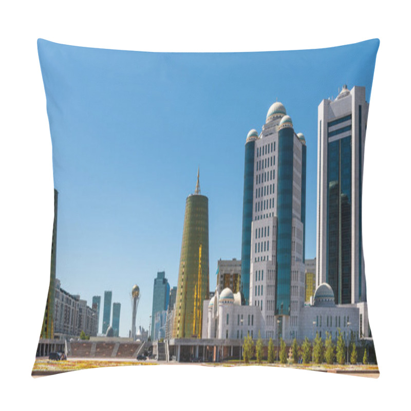 Personality   Buildings Of The Kazakh Parliament And The Senate In The Capital Of Kazakhstan - City Of Astana Pillow Covers