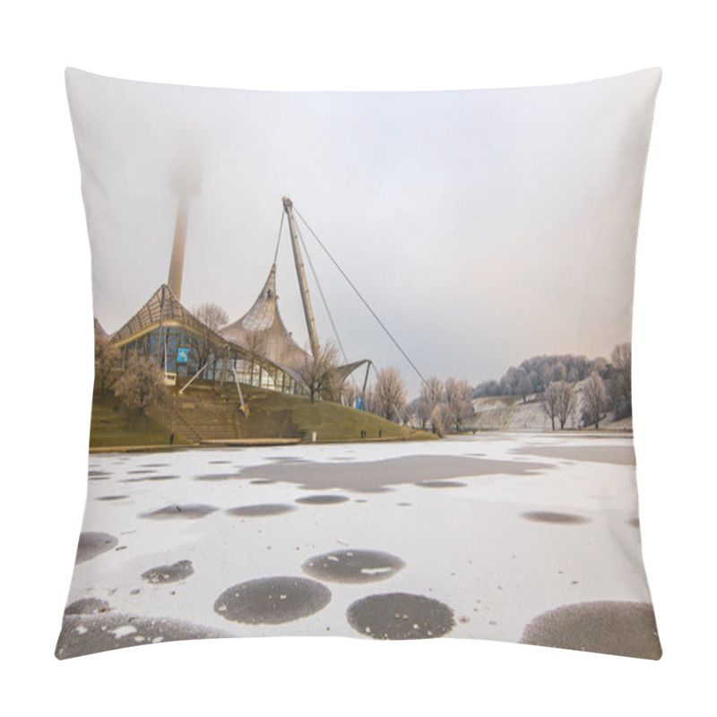 Personality  Old Swimming Stadium At The Olympia Park In Munich, Germany Pillow Covers