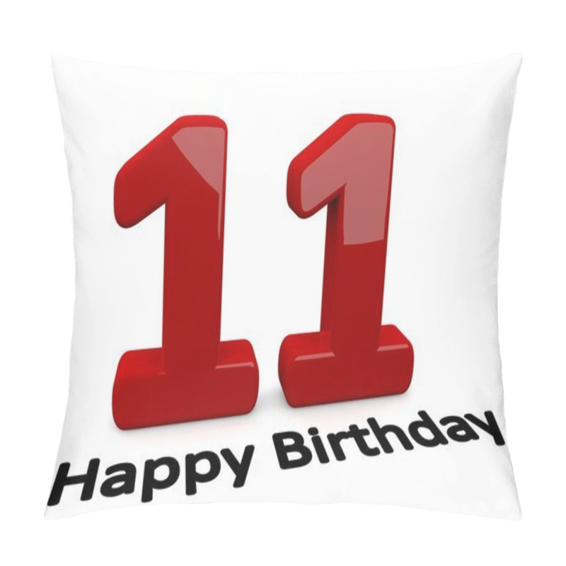 Personality  Big Red Number For The Birthday Pillow Covers