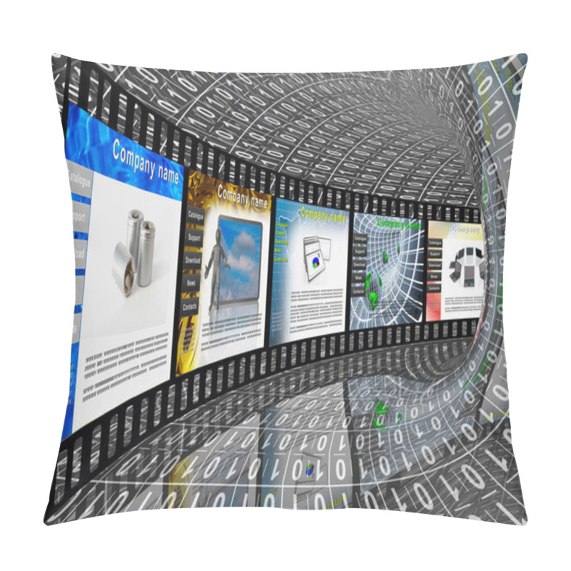 Personality  Film With Web Pages Pillow Covers