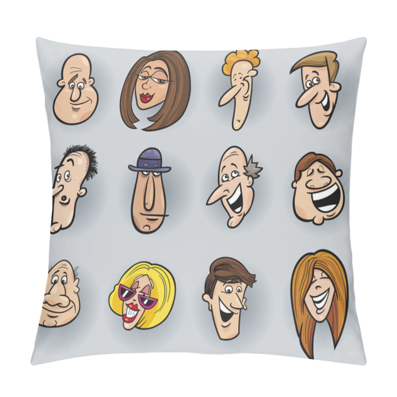 Personality  Cartoon Faces Pillow Covers