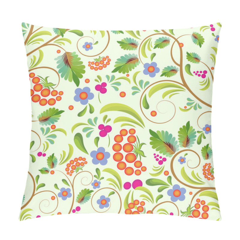 Personality  Seamless Floral Background - Stylized Tree Pillow Covers