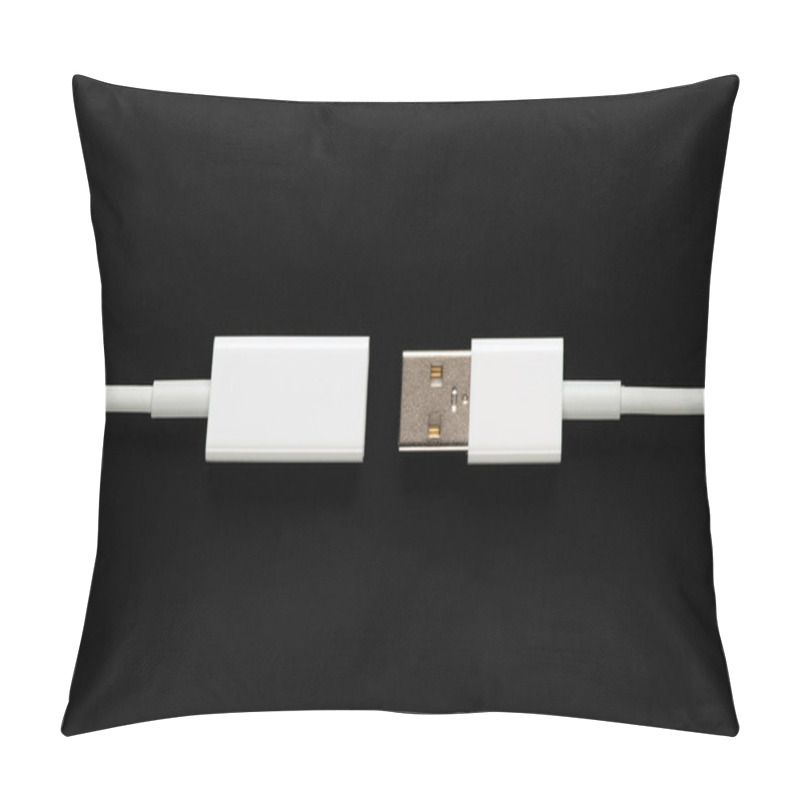 Personality  Male And Female USB Plugs Pillow Covers