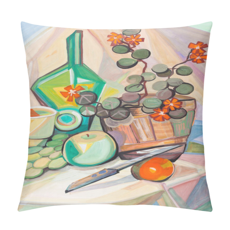 Personality  Still Life With A Geranium Pillow Covers