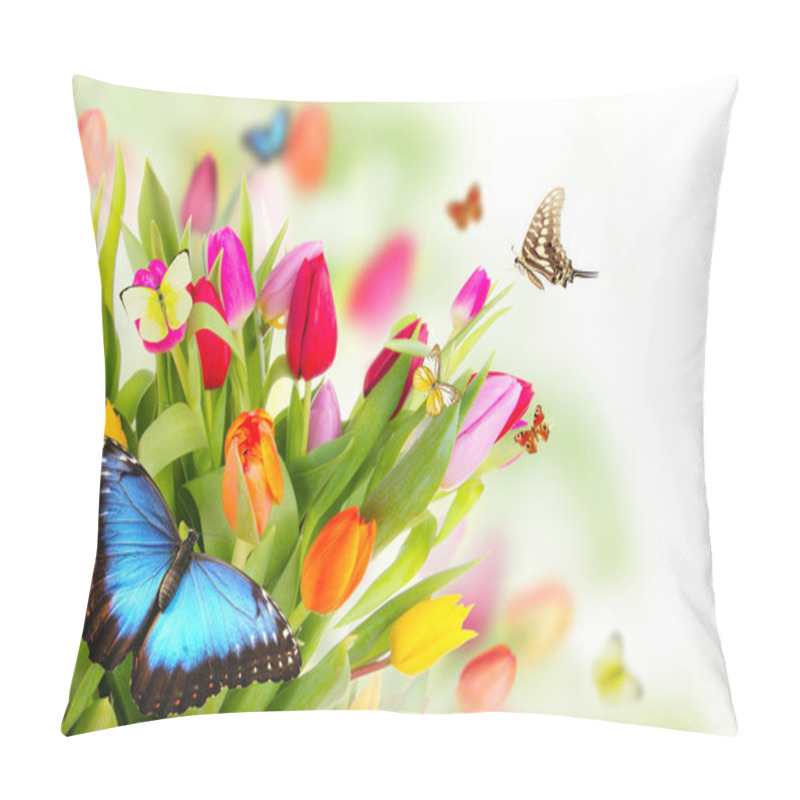 Personality  Spring Flowers Pillow Covers