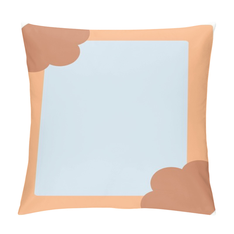 Personality  Frame Flat Vector Icon Design Pillow Covers