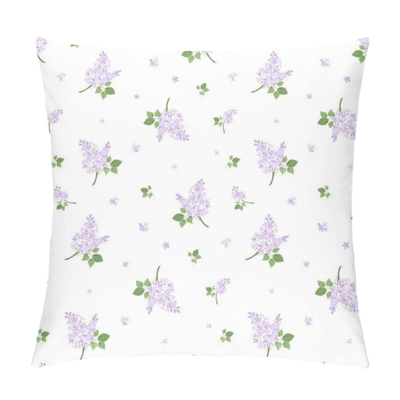 Personality  Seamless Pattern With Lilac Flowers. Vector Illustration. Pillow Covers