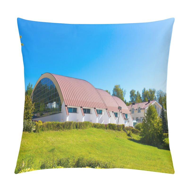 Personality  Building With Spherical Roof Pillow Covers