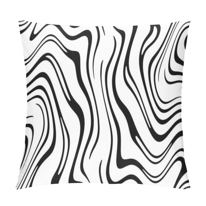 Personality  Full Seamless Wallpaper For Zebra And Tiger Stripes Animal Skin Pattern. Black And White Design For Textile Fabric Printing. Fashionable And Home Design Fit. Pillow Covers