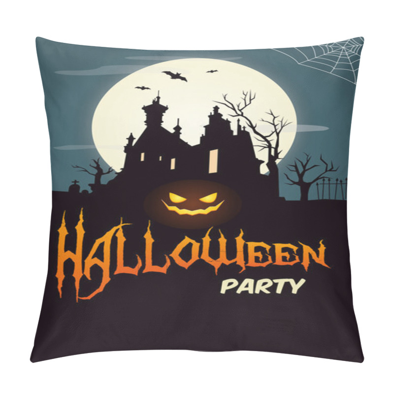 Personality  Happy Halloween Party Poster Pillow Covers