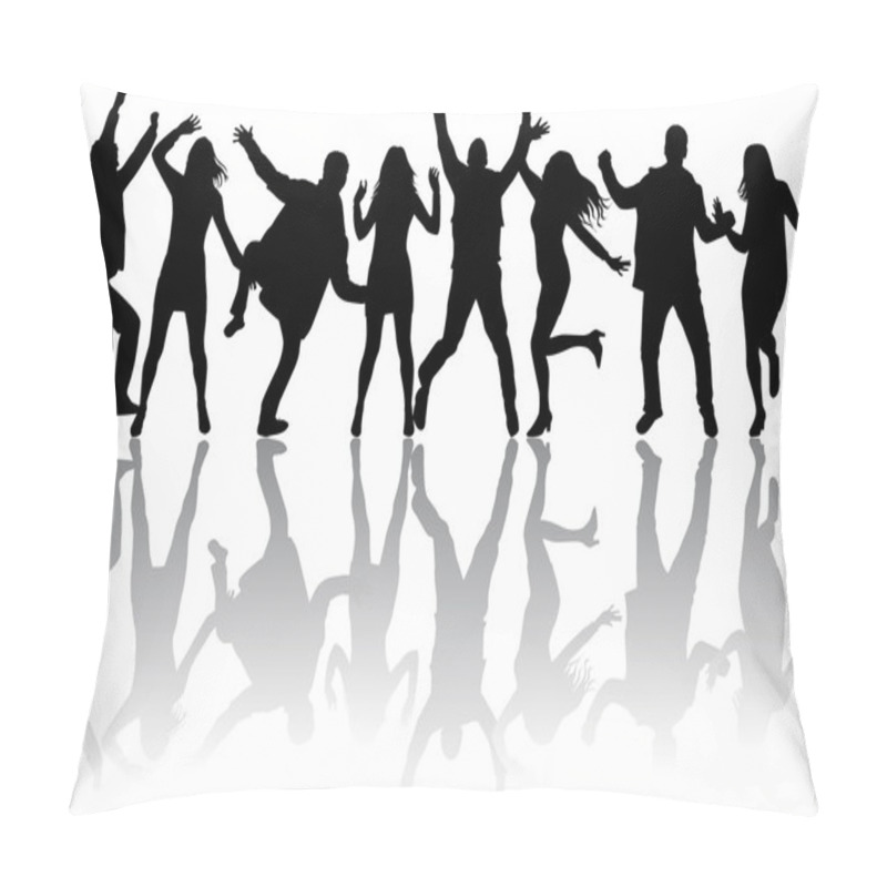 Personality  Dancing Silhouettes Pillow Covers