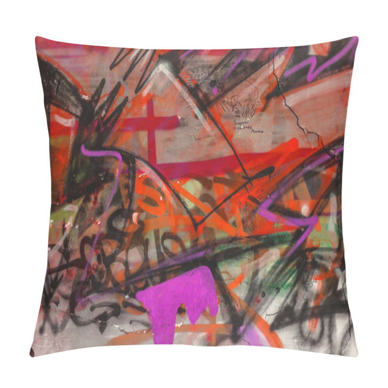 Personality  Beautiful Street Art Graffiti. Abstract Creative Drawing Fashion Pillow Covers