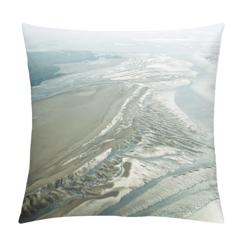 Personality  Aerial View From The Schleswig-Holstein Wadden Sea National Park In Germany Pillow Covers